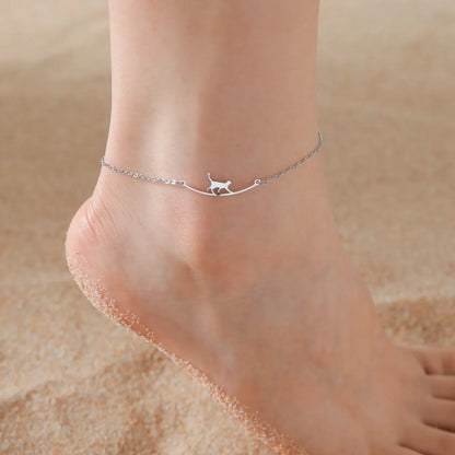 Ankle Bracelet: Heart and Paw - A Charm in Every Step