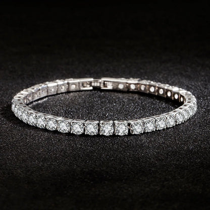 925 Silver Women's Bracelet with Zirconia – Elegance and Delicacy