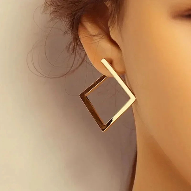 Retro Minimalist Geometric Earrings