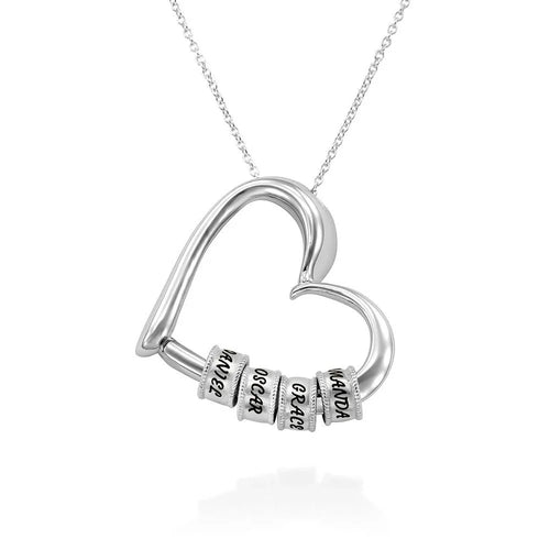 Personalized Name Heart Necklace – A Tribute to Family Love